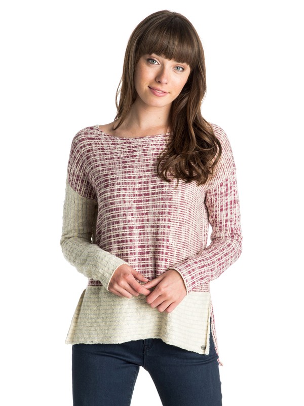 roxy, Truest Blue Cropped Sweater, 5766 SURF TIME STRIPE SWEATER (rrc3) 0 Truest Blue Cropped Sweater ERJSW03080 Roxy