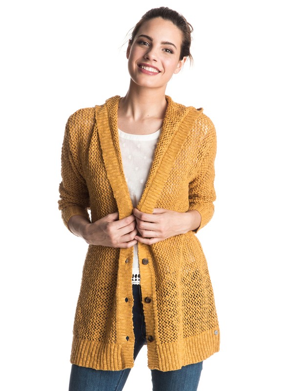 Stay Awhile - Hooded Cardigan ERJSW03147 0 Stay Awhile Hooded Cardigan ERJSW03147 Roxy