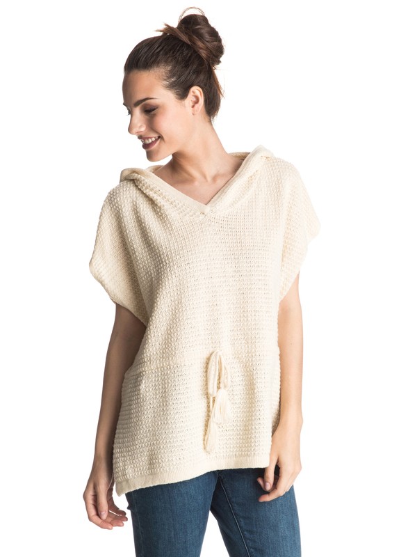 Electric Heart - Hooded Jumper ERJSW03154 0 Electric Heart Hooded Pancho ERJSW03154 Roxy