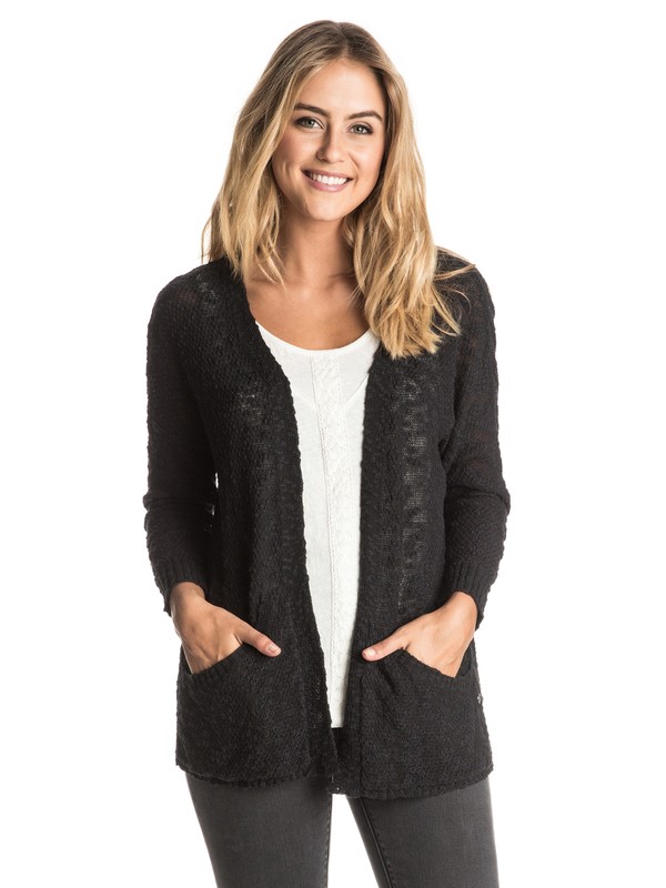 roxy, Move On Up - Cardigan ouvert devant, ANTHRACITE (kvj0) 0 Move On Up - Cardigan ouvert devant ERJSW03164 Roxy