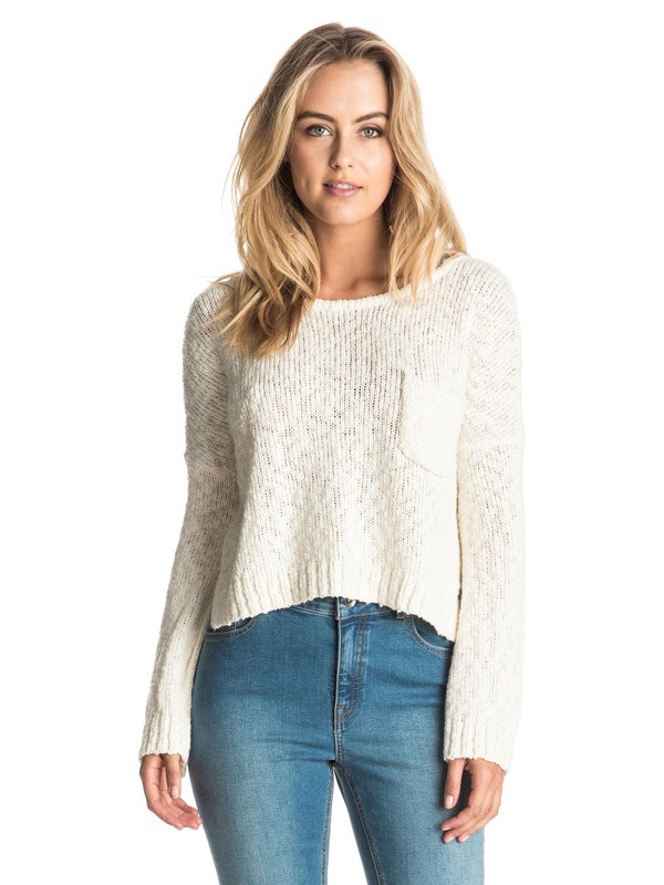 Don't Think Twice - Cropped Jumper ERJSW03180 0 Don't Think Twice Cropped Sweater ERJSW03180 Roxy