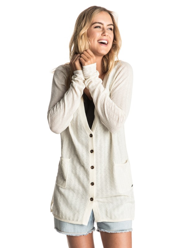 Belle Isle - Long Cardigan ERJSW03181 0 Belle Isle Button Up Sweater ERJSW03181 Roxy