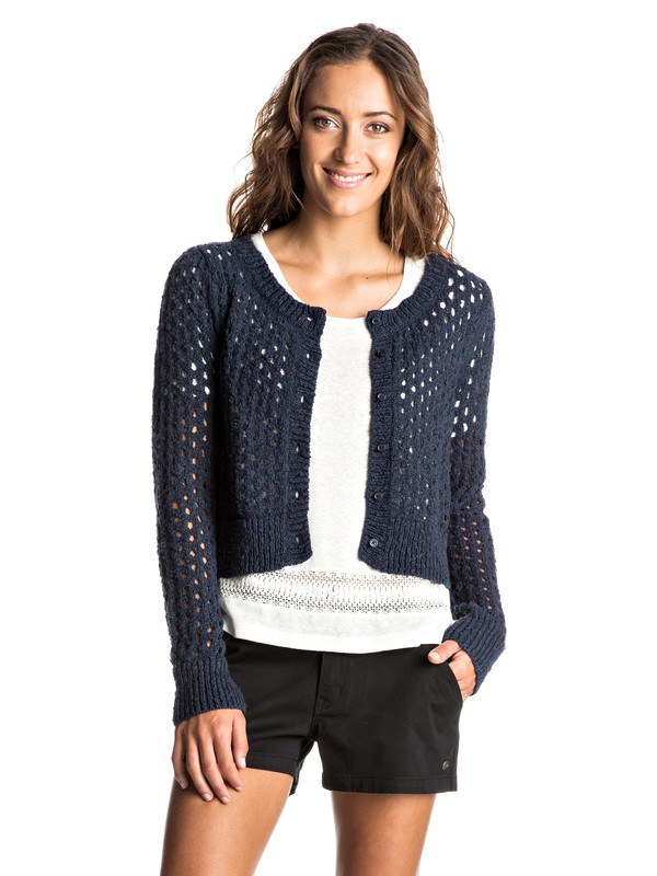 MY ADVENTURE ERJSW03191 0 My Adventure Cropped Knitted Cardigan ERJSW03191 Roxy