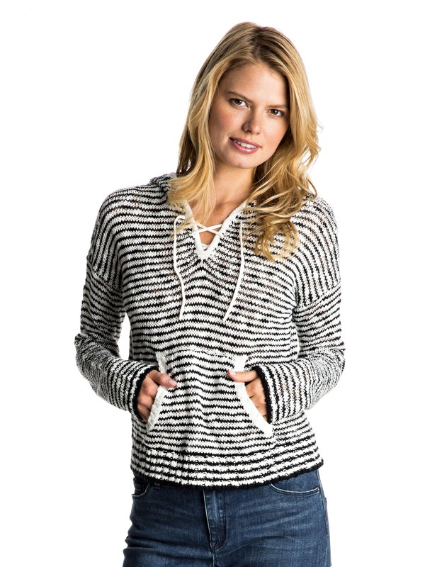 CAN'T GET ENOUGH STRIPE ERJSW03197 0 Can't Enough Stripe Hooded Sweater ERJSW03197 Roxy