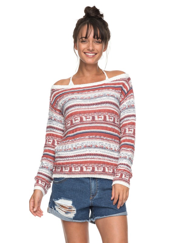 roxy, Cold Is Coming Knitted Sweatshirt, DUSTY CEDAR (mmr0) 0 Cold Is Coming Knitted Sweatshirt ERJSW03228 Roxy