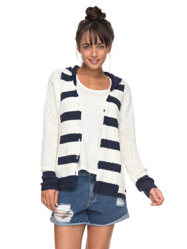roxy, One Way To Sunshine Hooded Cardigan, MARSHMELLOW (wbt0) 0 One Way To Sunshine Hooded Cardigan ERJSW03234 Roxy