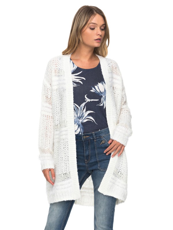roxy, Pursuit Of Liberty Cardigan, MARSHMELLOW (wbt0) 0 Pursuit Of Liberty Cardigan ERJSW03236 Roxy
