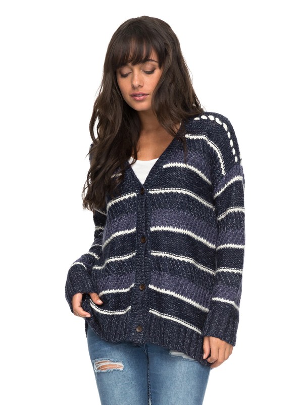 roxy, Call It A Plan 2 Cardigan, DRESS BLUES (btk0) 0 Call It A Plan 2 Cardigan ERJSW03238 Roxy