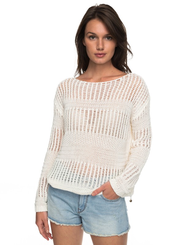 roxy, Blush Seaview - Pullover, MARSHMALLOW (wbt0) 0 Blush Seaview - Pullover Weiss ERJSW03241 Roxy