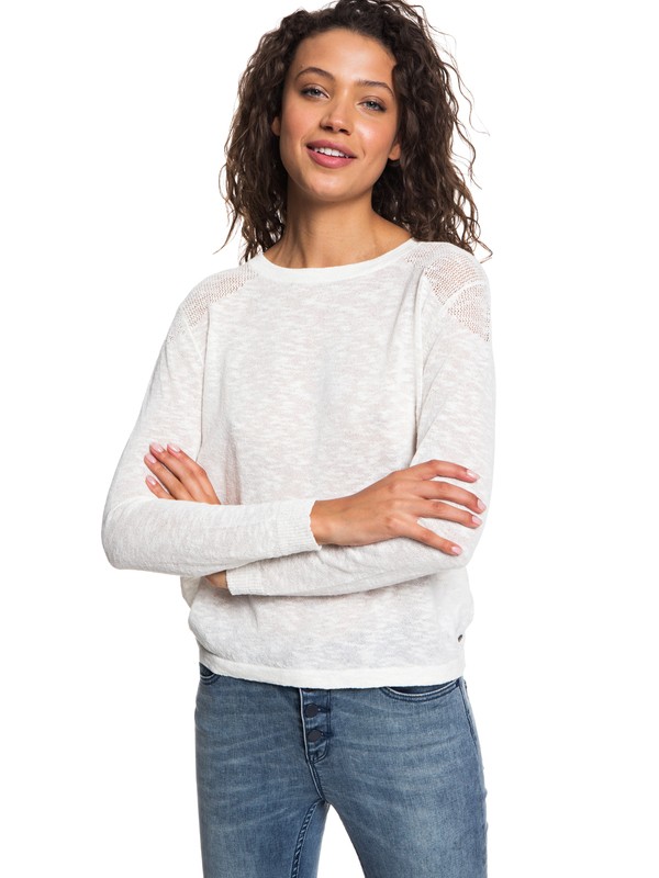 roxy, Find Your Wings Sweater, MARSHMALLOW (wbt0) 0 Find Your Wings Sweater White ERJSW03251 Roxy