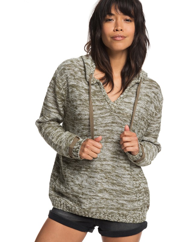 roxy, Military Tones Hoodie, BURNT OLIVE (gpz0) 0 Military Tones Hoodie Green ERJSW03282 Roxy