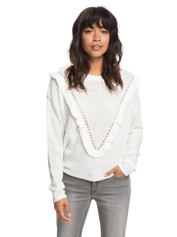 roxy, One Fine Stay Sweater, MARSHMALLOW (wbt0) 0 One Fine Stay Sweater White ERJSW03284 Roxy