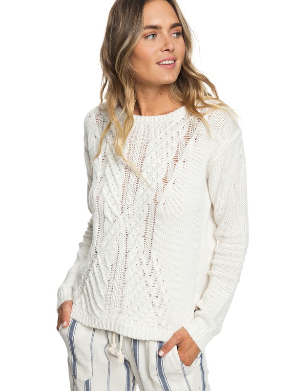 roxy, Suéter Glimpse Of Romance, MARSHMALLOW (wbt0) 0 Suéter Glimpse Of Romance Blanco ERJSW03302 Roxy