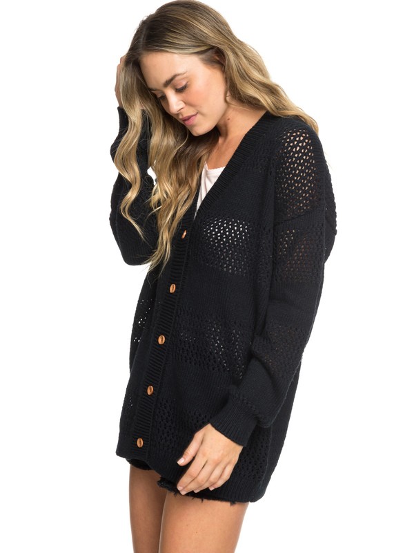 roxy, Golden Hell Gate - Gilet pour Femme, TRUE BLACK (kvj0) 0 Golden Hell Gate - Gilet pour Femme Noir ERJSW03320 Roxy