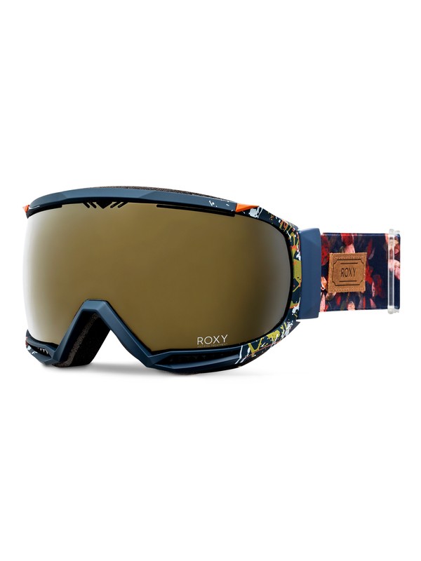 roxy, Hubble Snow Goggles, PEACOAT_WATERLEAF (btn4) 0 Hubble Snow Goggles ERJTG03032 Roxy