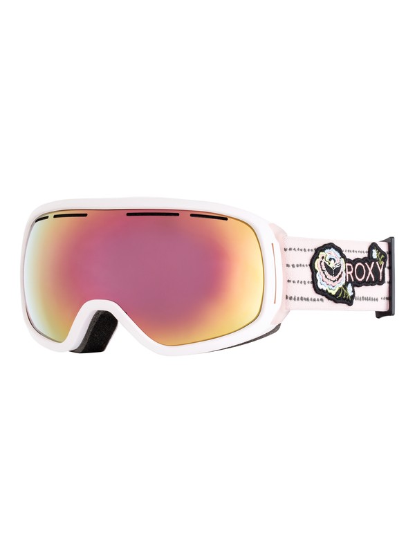 roxy, Rockferry Torah Bright - Masque de ski/snowboard pour Femme, TRUE BLACK_TORAHS ROSES (kvj1) 0 Rockferry Torah Bright - Masque de ski/snowboard pour Femme Noir ERJTG03056 Roxy