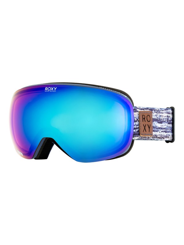 roxy, Popscreen - Masque de ski/snowboard pour Femme, CROWN BLUE_DENIM STRIPES (bqy3) 0 Popscreen - Masque de ski/snowboard pour Femme Bleu ERJTG03058 Roxy