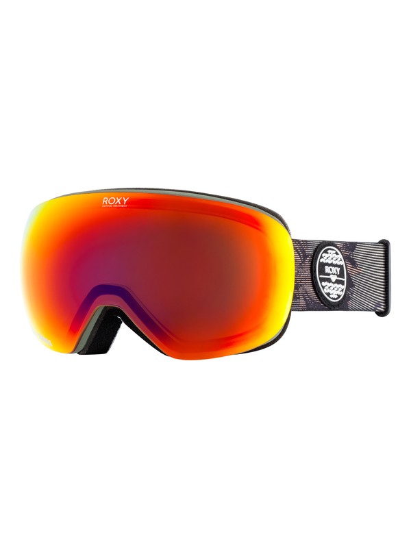roxy, Popscreen - Masque de ski/snowboard pour Femme, TRUE BLACK_SWELL FLOWERS GIRL (kvj5) 0 Popscreen - Masque de ski/snowboard pour Femme Noir ERJTG03058 Roxy