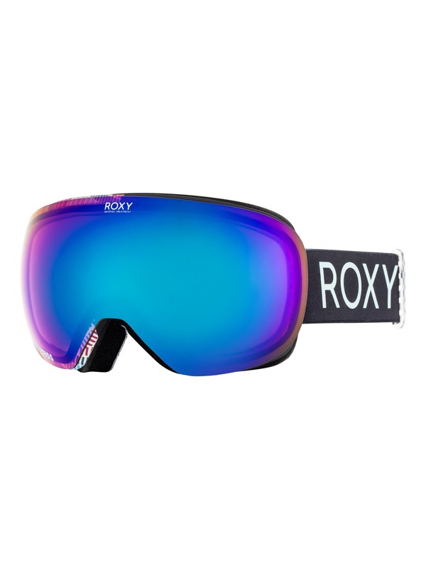 roxy, Popscreen - Masque de ski/snowboard pour Femme, TRUE BLACK_POP SNOW LINES (kvj7) 0 Popscreen - Masque de ski/snowboard pour Femme Noir ERJTG03058 Roxy