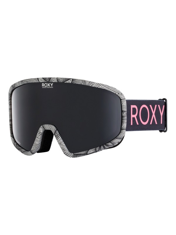 roxy, Feenity 2 In 1 Ski/Snowboard Goggles, TRUE BLACK_POP SNOW STARS (kvj6) 0 Feenity 2 In 1 Ski/Snowboard Goggles Black ERJTG03062 Roxy