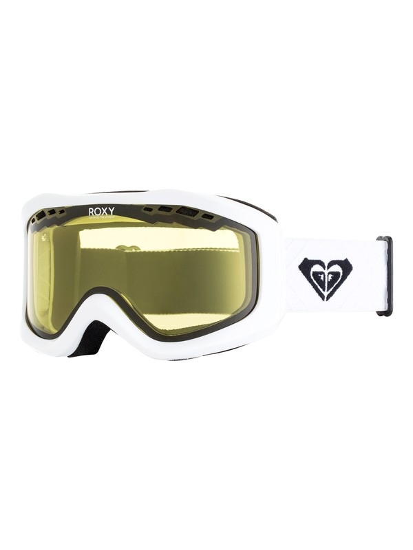 roxy, Sunset Bad Weather - Masque de ski/snowboard pour Femme, BRIGHT WHITE (wbb0) 0 Sunset Bad Weather - Masque de ski/snowboard pour Femme Blanc ERJTG03066 Roxy