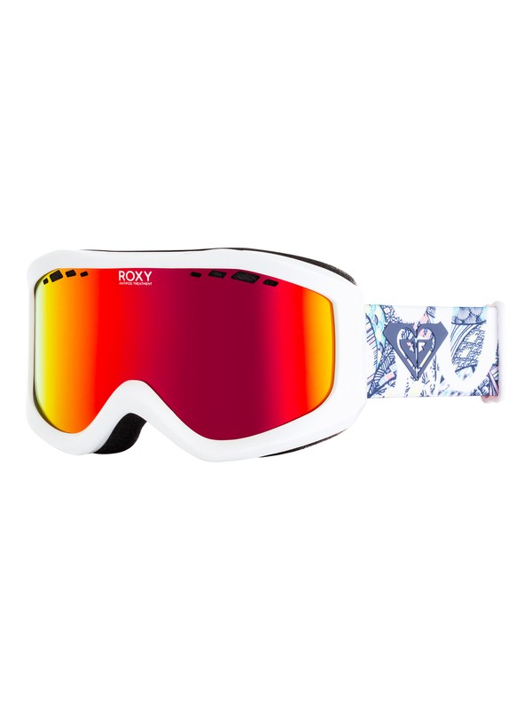 roxy, Sunset - Masque de ski/snowboard pour Femme, BRIGHT WHITE_FREESPACE GIRL (wbb1) 0 Sunset - Masque de ski/snowboard pour Femme Blanc ERJTG03068 Roxy