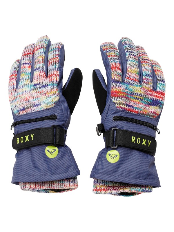 roxy, Jacquard Gloves, DENIM PRINT_PEACOAT (btn9) 0 Jacquard Gloves ERJTH00027 Roxy