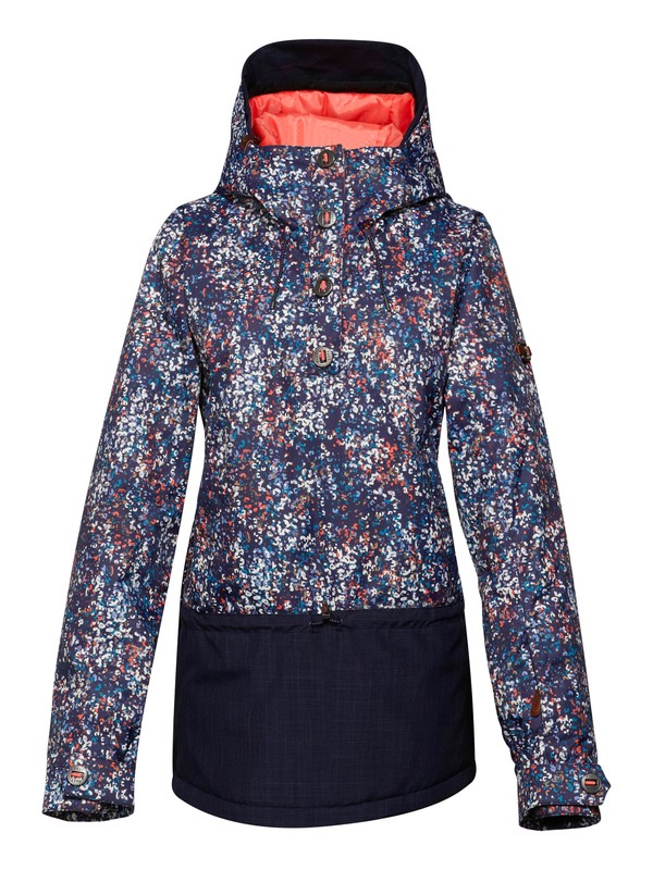 roxy, Parima Jk Printed, COLOR FIZZ_ PEACOAT (btn6) 0 Parima Jk Printed ERJTJ00042 Roxy