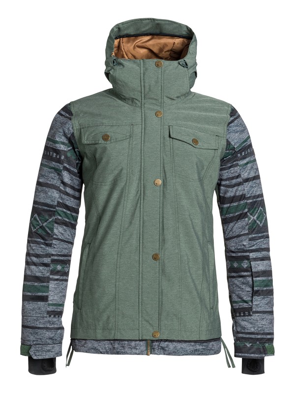 roxy, Ceder Snow Jacket, JUNGLE GREEN (grv0) 0 Ceder Snow Jacket ERJTJ03012 Roxy