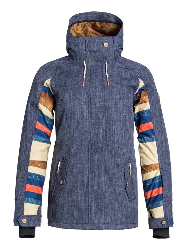 roxy, Lodge Snow Jacket, DENIM BLUE (krb0) 0 Lodge Snow Jacket ERJTJ03013 Roxy