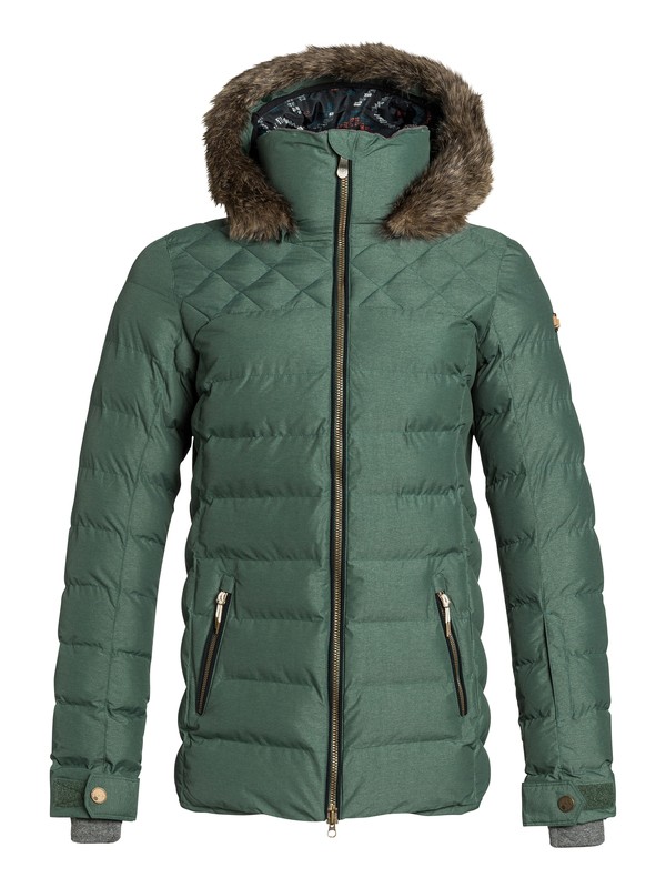 roxy, Quinn Snow Jacket, JUNGLE GREEN (grv0) 0 Quinn Snow Jacket ERJTJ03022 Roxy