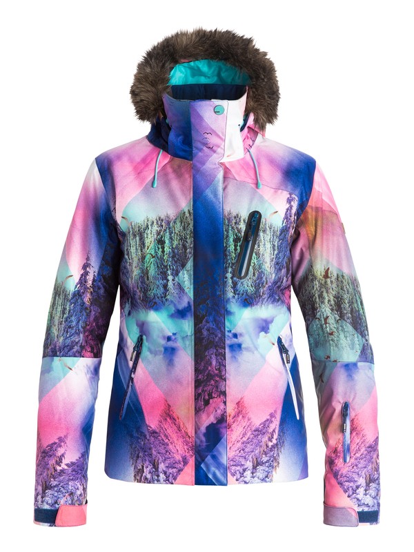 roxy, Jet Ski Premium Snow Jacket, MYSTIC MOUNTAINS_BRIGHT WHITE (wbb6) 0 Jet Ski Premium Snow Jacket ERJTJ03045 Roxy