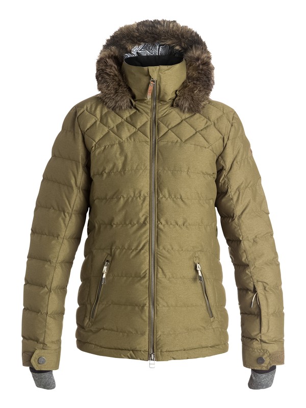 roxy, Quinn - Quilted Snow Jacket, MILITARY OLIVE (cqw0) 0 Quinn - Quilted Snow Jacket ERJTJ03046 Roxy
