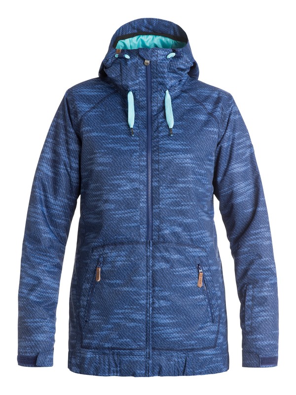 roxy, Chamarra para nieve Valley Hoodie, BOUNDING_BLUEPRINT (bsq6) 0 Chamarra para nieve Valley Hoodie ERJTJ03052 Roxy