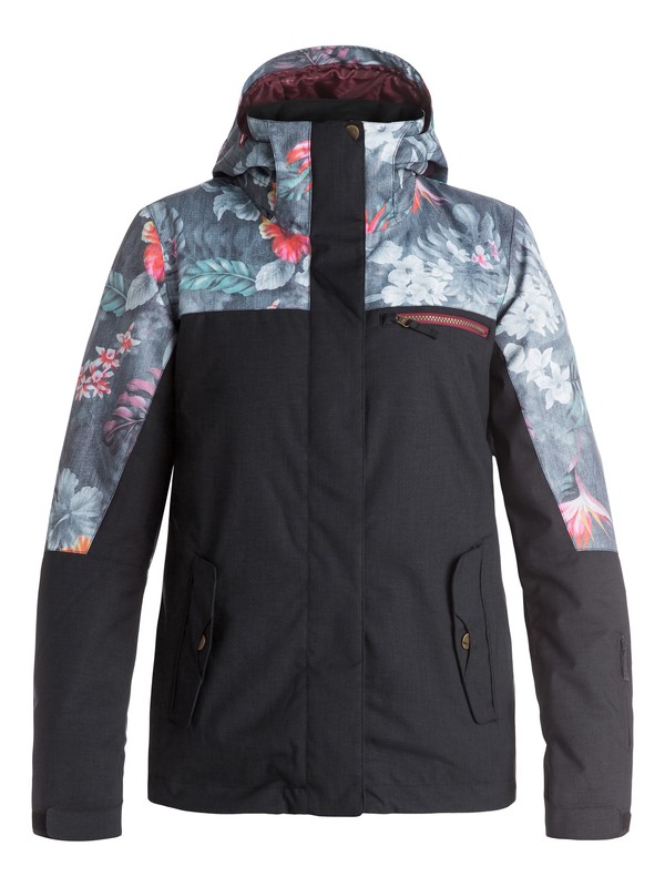 roxy, ROXY Jetty Block Snow Jacket, HAWAIIAN TROPIK_PARADISE PINK (mlr6) 0 ROXY Jetty Block Snow Jacket ERJTJ03054 Roxy