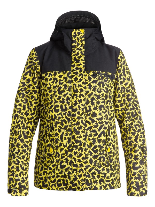 roxy, ROXY Jetty Block - Snow Jacket, HATTIE STEWART ZIGZAG LEOPARD (ygp6) 0 ROXY Jetty Block - Snow Jacket Yellow ERJTJ03054 Roxy