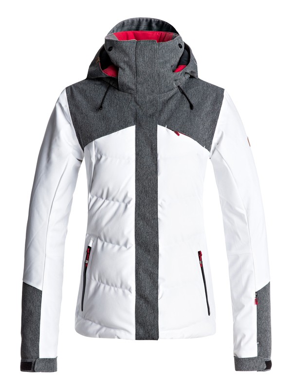 roxy, Flicker - Snow Jacket for Women, BRIGHT WHITE (wbb0) 0 Flicker - Snow Jacket for Women White ERJTJ03109 Roxy