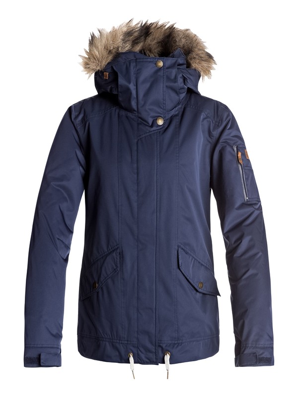 roxy, Grove - Snow Jacket for Women, PEACOAT (btn0) 0 Grove - Snow Jacket for Women Blue ERJTJ03114 Roxy