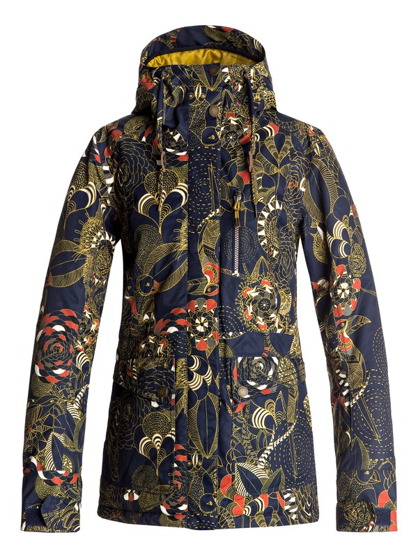 roxy, Andie - Snow Jacket for Women, PEACOAT_HACKNEY EMPIRE (btn7) 0 Andie - Snow Jacket for Women Blue ERJTJ03116 Roxy