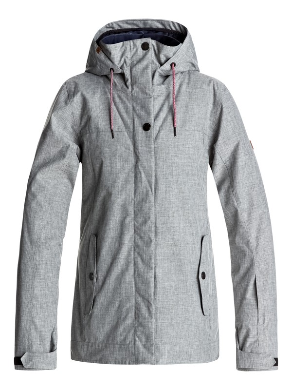 roxy, Billie - Snow Jacket for Women, HERITAGE HEATHER (sgrh) 0 Billie - Snow Jacket for Women Grey ERJTJ03121 Roxy