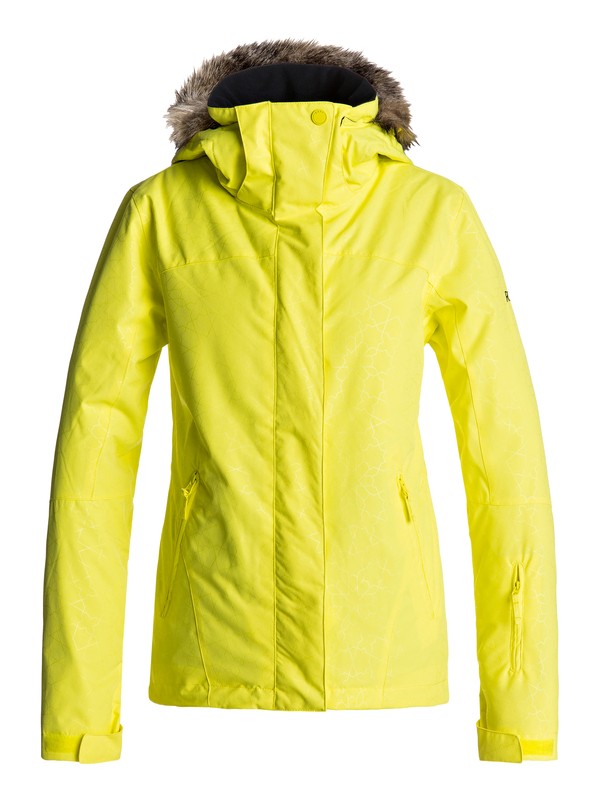roxy, Jet Ski - Snow Jacket for Women, LEMON TONIC_GANA EMBOSS (yfk8) 0 Jet Ski - Snow Jacket for Women Yellow ERJTJ03131 Roxy