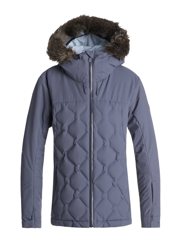 roxy, Breeze - Veste de snow matelassée pour Femme, CROWN BLUE (bqy0) 0 Breeze - Veste de snow matelassée pour Femme Bleu ERJTJ03154 Roxy