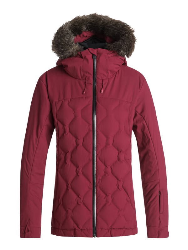roxy, Breeze - Veste de snow matelassée pour Femme, BEET RED (rrv0) 0 Breeze - Veste de snow matelassée pour Femme Rouge ERJTJ03154 Roxy