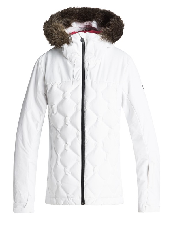 roxy, Breeze - Veste de snow matelassée pour Femme, BRIGHT WHITE (wbb0) 0 Breeze - Veste de snow matelassée pour Femme Blanc ERJTJ03154 Roxy