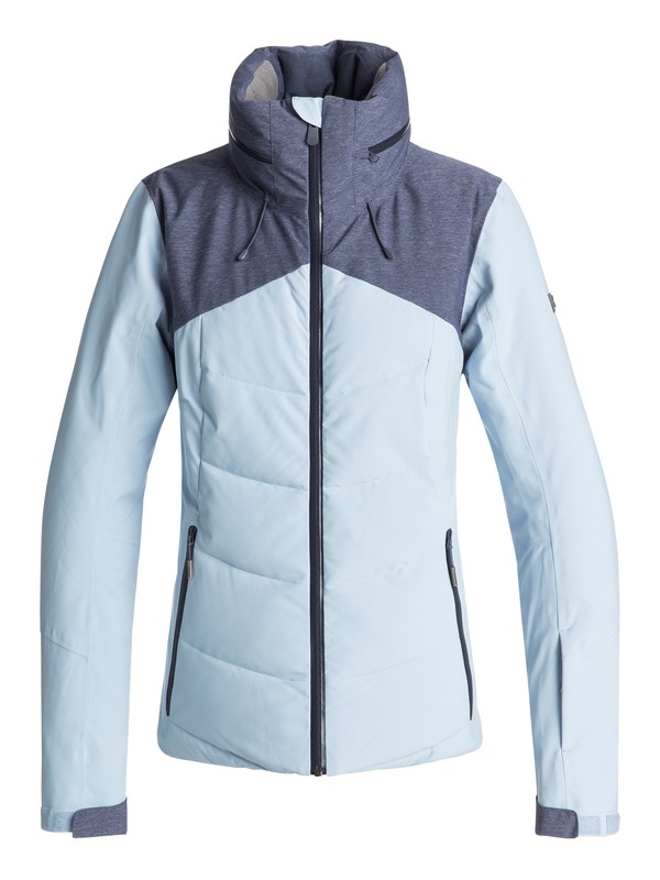 roxy, Flicker - Veste de snow matelassée pour Femme, POWDER BLUE (bgb0) 0 Flicker - Veste de snow matelassée pour Femme Bleu ERJTJ03157 Roxy