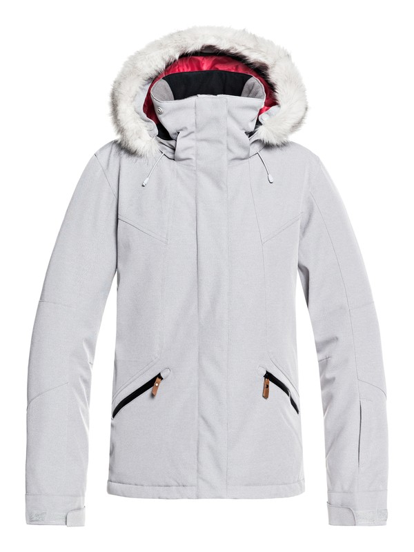 roxy, Atmosphere - Veste de snow pour Femme, WARM HEATHER GREY (sjeh) 0 Atmosphere - Veste de snow pour Femme Gris ERJTJ03158 Roxy