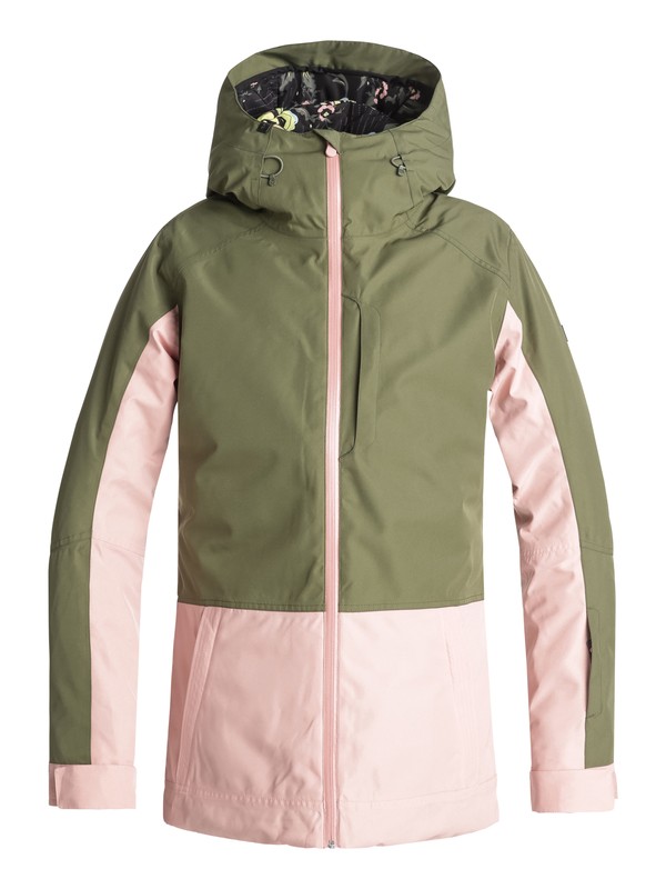 roxy, Torah Bright Snowflake Snow Jacket, FOUR LEAF CLOVER (gph0) 0 Torah Bright Snowflake Snow Jacket Green ERJTJ03163 Roxy