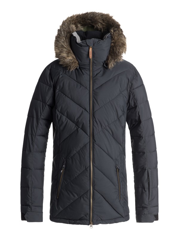 roxy, Quinn Snow Jacket, TRUE BLACK (kvj0) 0 Quinn Snow Jacket Black ERJTJ03165 Roxy
