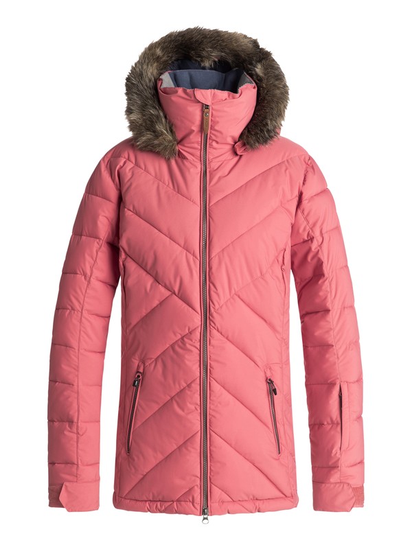 roxy, Quinn - Veste de snow matelassée pour Femme, DUSTY CEDAR (mmr0) 0 Quinn - Veste de snow matelassée pour Femme Rose ERJTJ03165 Roxy