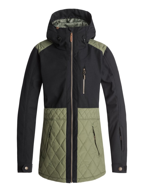 roxy, Journey - Veste de snow pour Femme, FOUR LEAF CLOVER (gph0) 0 Journey - Veste de snow pour Femme Vert ERJTJ03167 Roxy